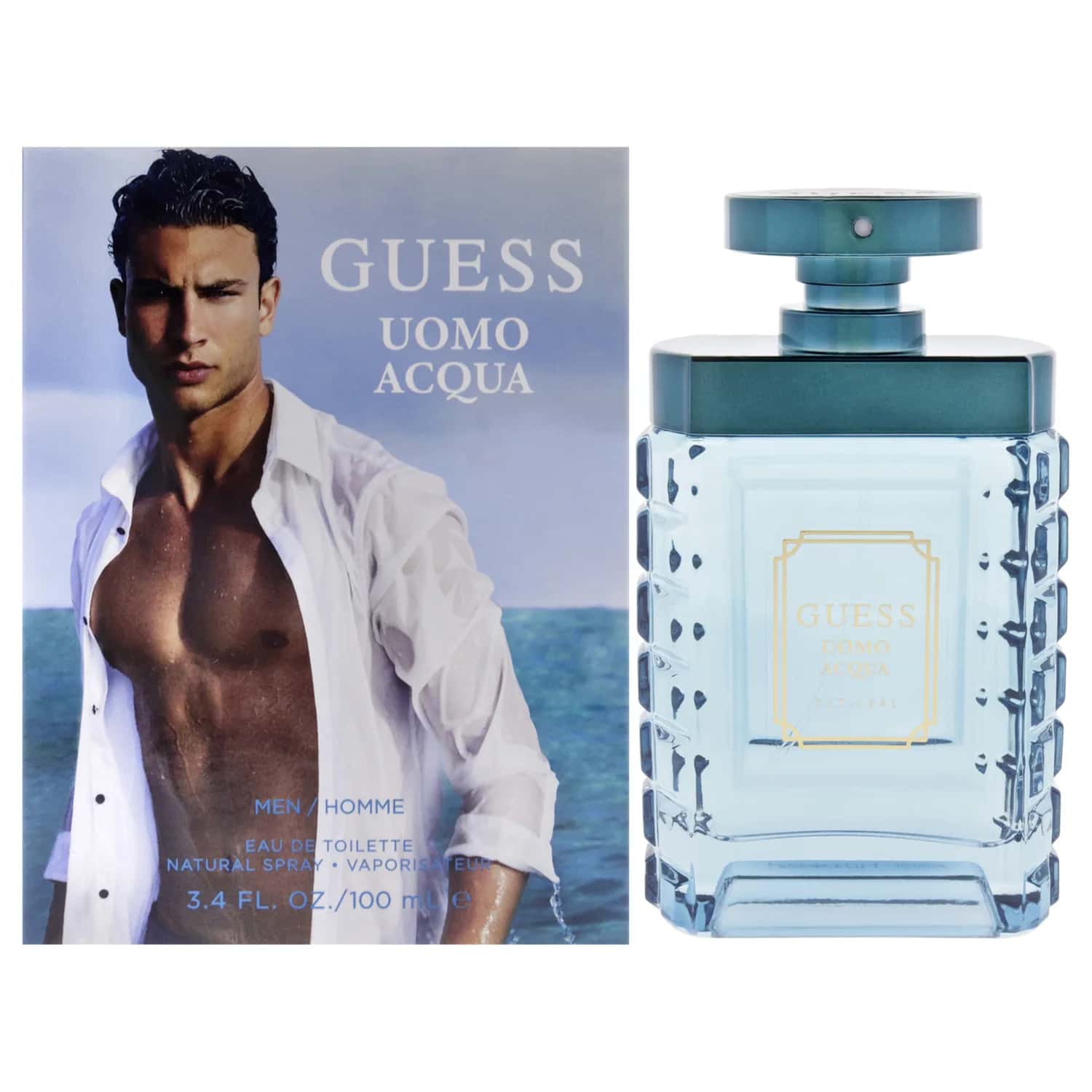 Guess Uomo Acqua Eau de Toilette 100ml / 3.4 oz for Men