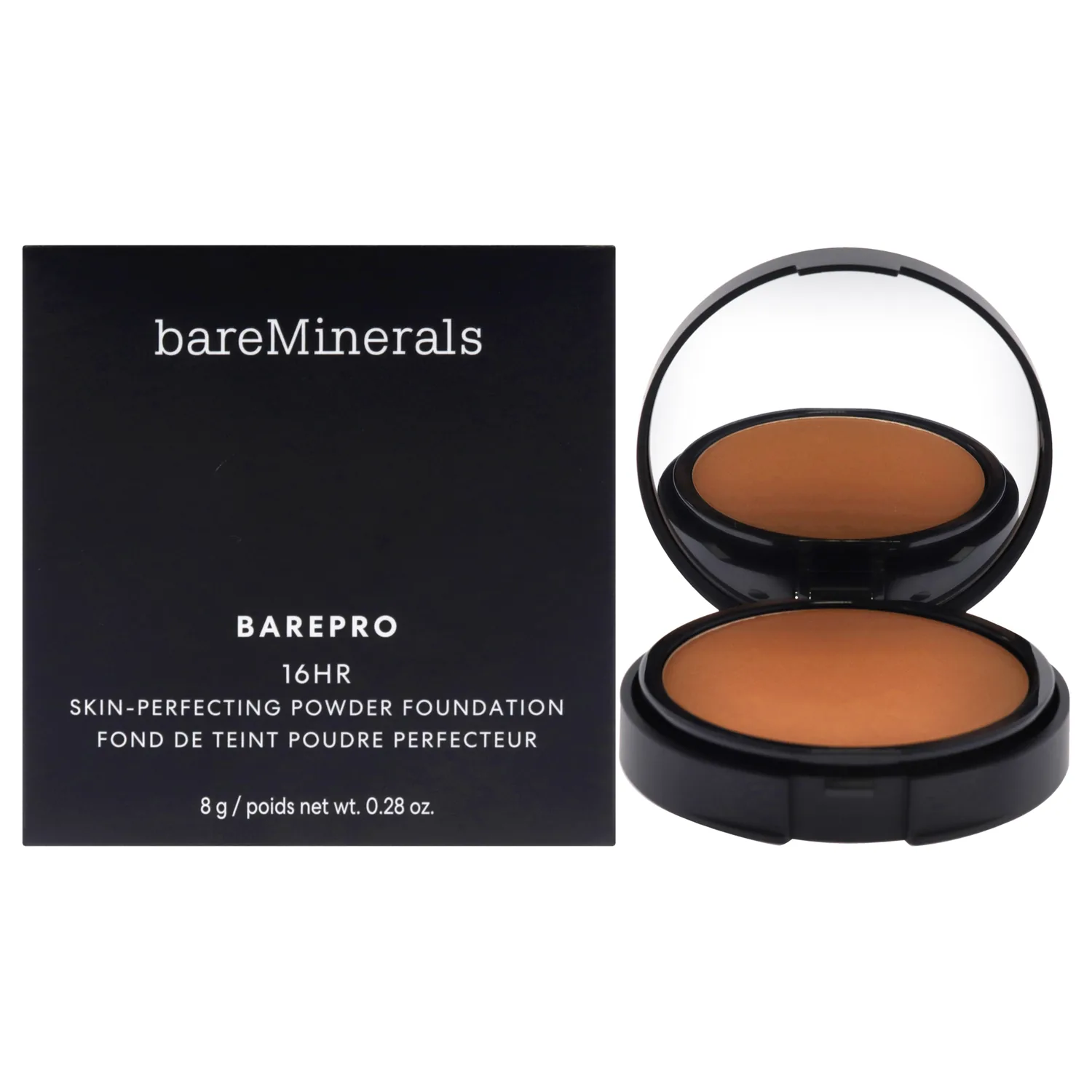 bareMinerals Barepro 16HR Skin-Perfecting Powder Foundation - 45 Medium Deep Warm 0.28 oz