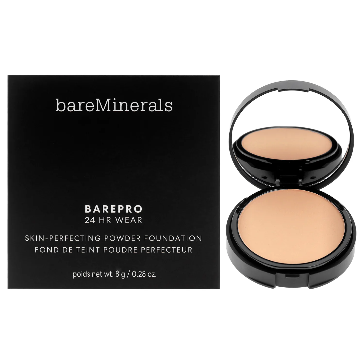 bareMinerals Barepro 24HR Skin-Perfecting - Light 20 Warm Pressed Powder Foundation 0.28 oz