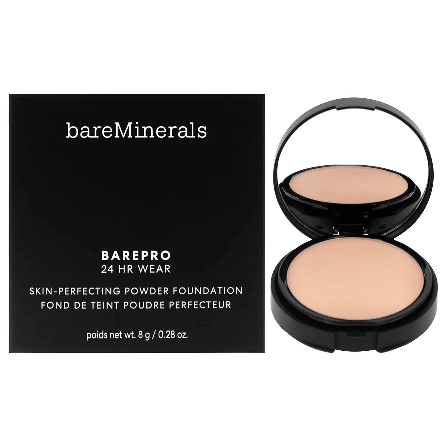 bareMinerals Barepro 24HR Skin-Perfecting Powder Foundation - Light 25 Warm 0.28 oz