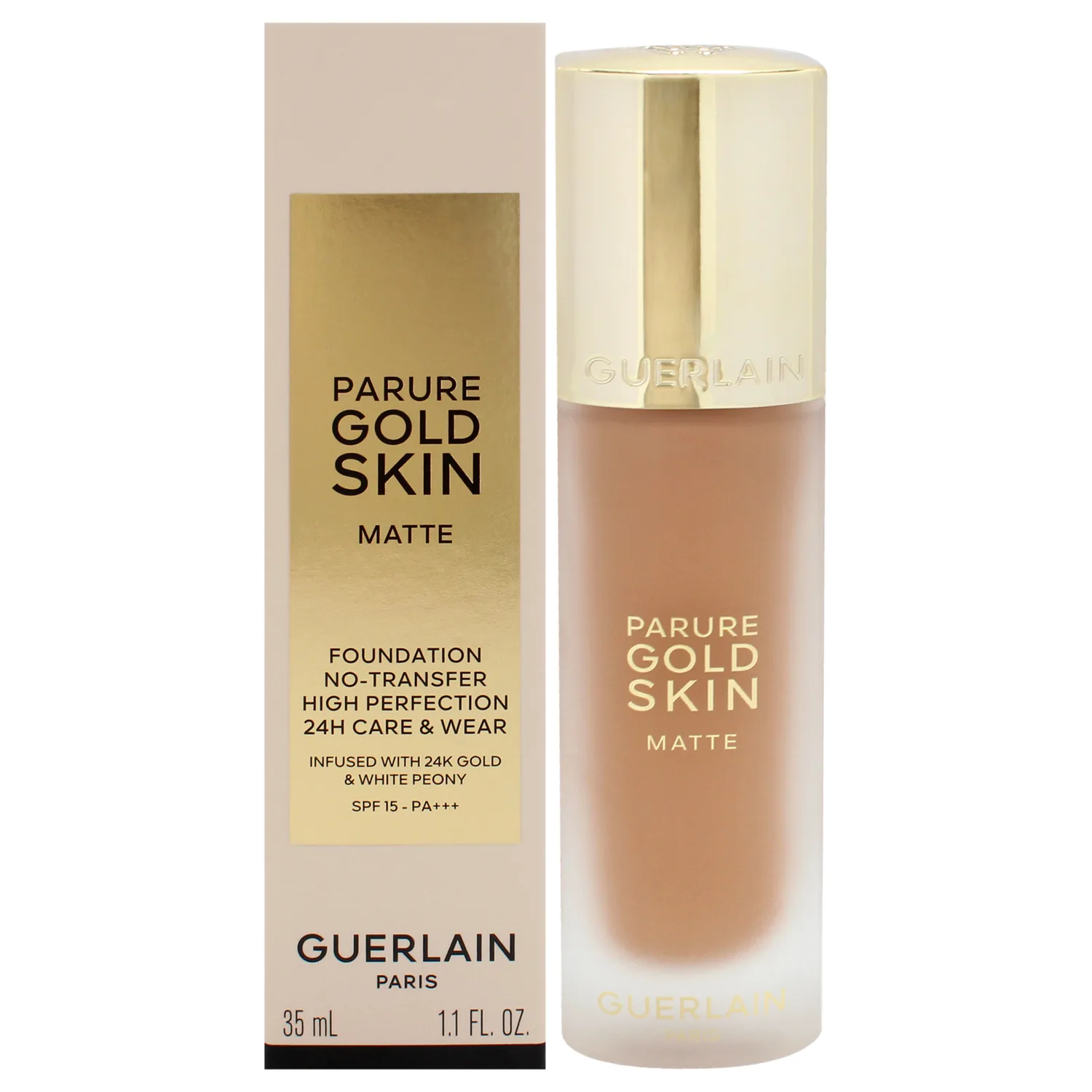 Guerlain Parure Gold Skin Matte 24H Wear No-Transfer Foundation SPF 15-4N Neutral 1.1 oz