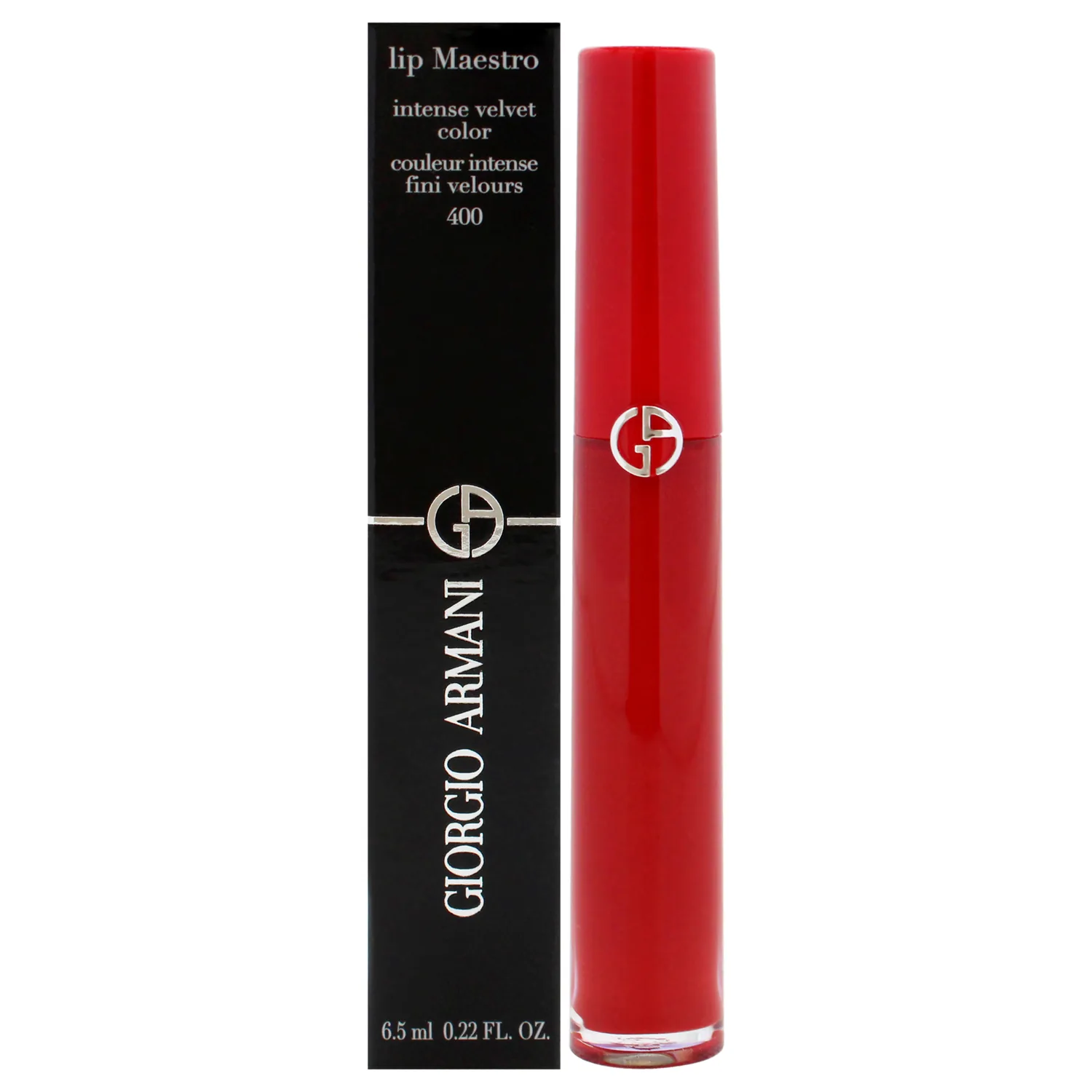 Giorgio Armani Lip Maestro Intense Velvet Color - 400 The Red Lipstick 0.22 oz
