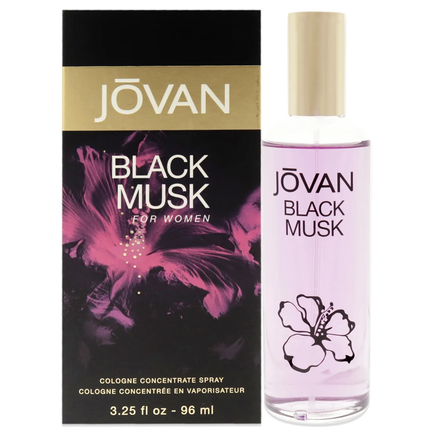 Jovan Black Musk Cologne Concentrate 96ml / 3.25 oz for Women
