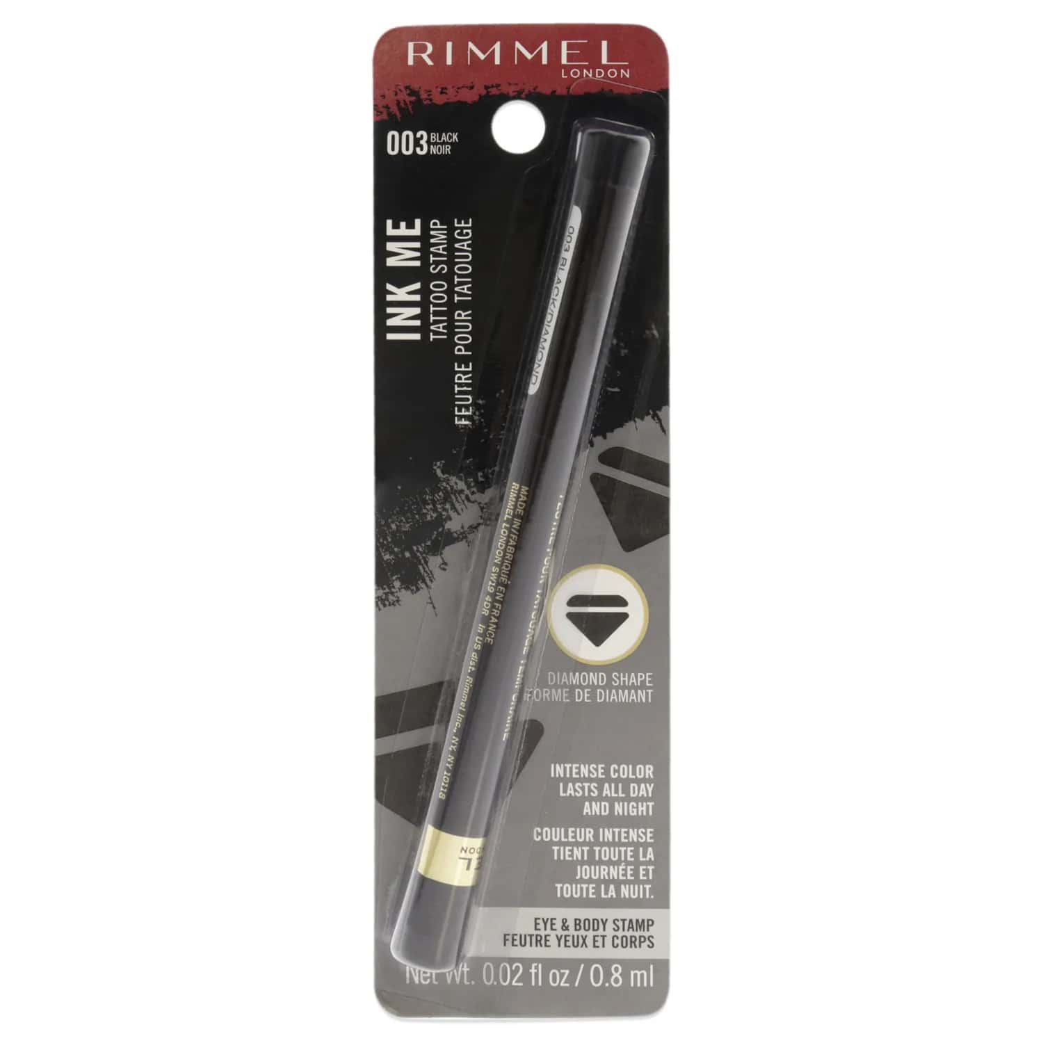 Rimmel London Ink Me Tatto Stamp Eyes and Body - 003 Black Diamond