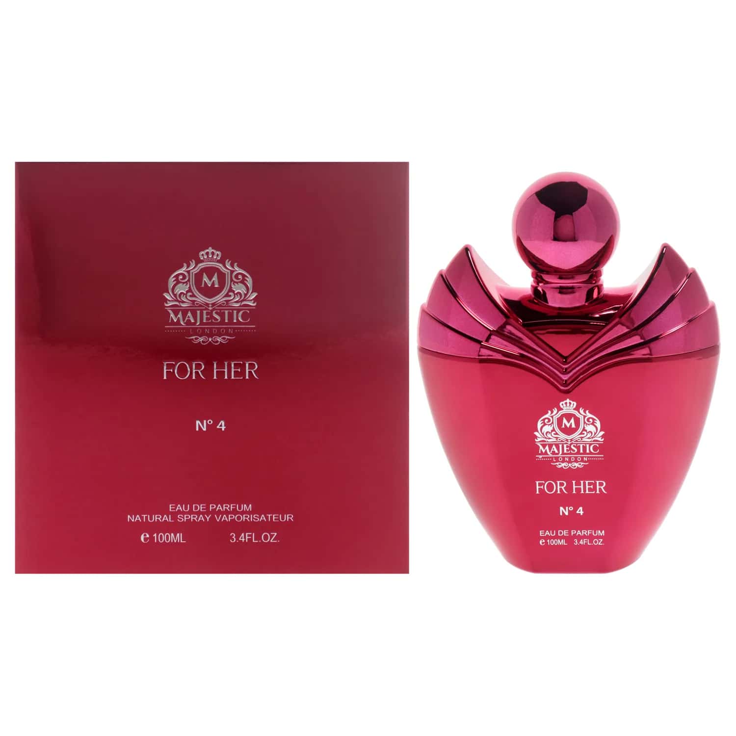 Fine Perfumery Majestic For Her No4 Eau de Parfum 100ml / 3.4 oz for