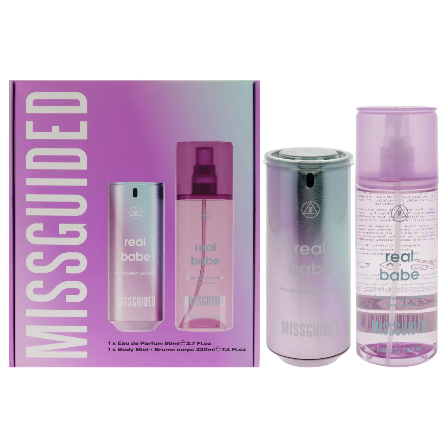 Missguided Real Babe Bath & Body Gift Set 80ml / 2.7 oz / 2 pc for