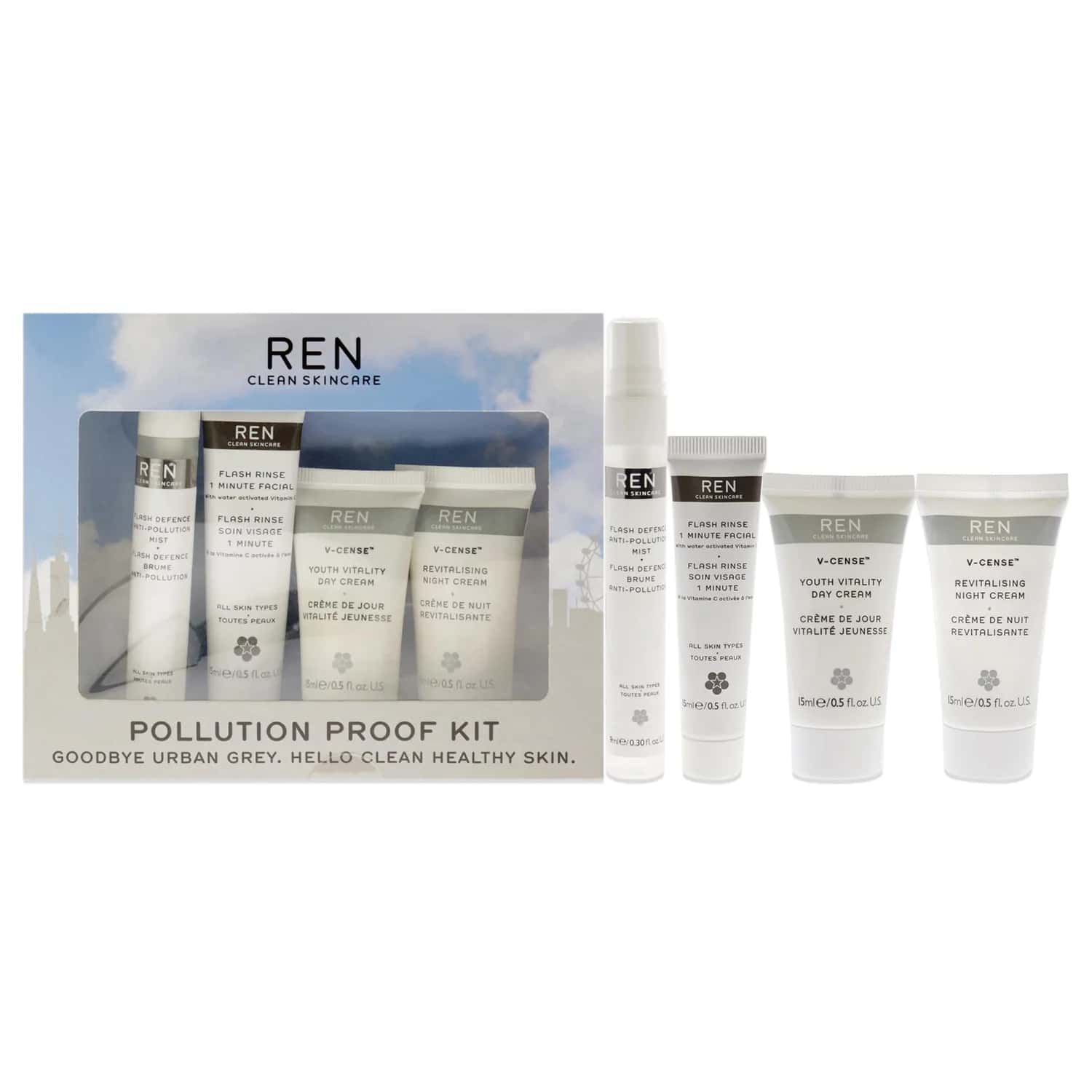 REN Pollution Proof Kit Skin Care Kit 15ml / 0.5 oz