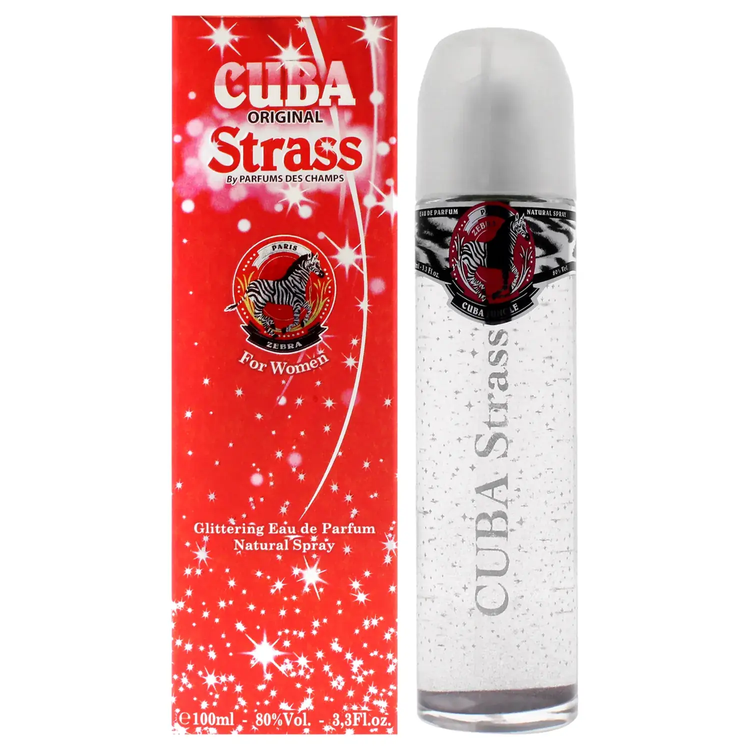 Cuba Strass Zebra Eau de Parfum 100ml / 3.4 oz for Women
