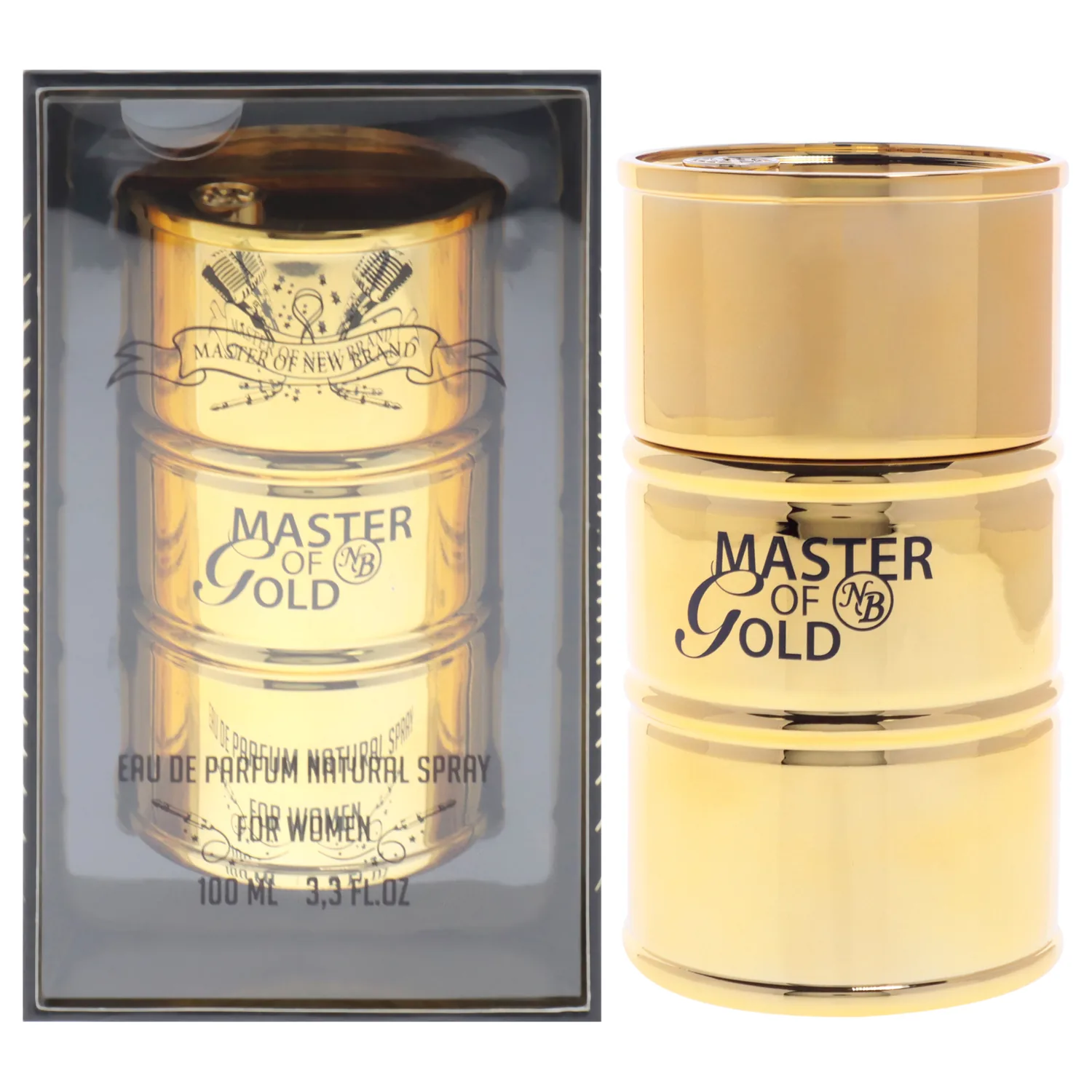 New Brand Master of Gold Eau de Parfum 100ml / 3.3 oz for Women
