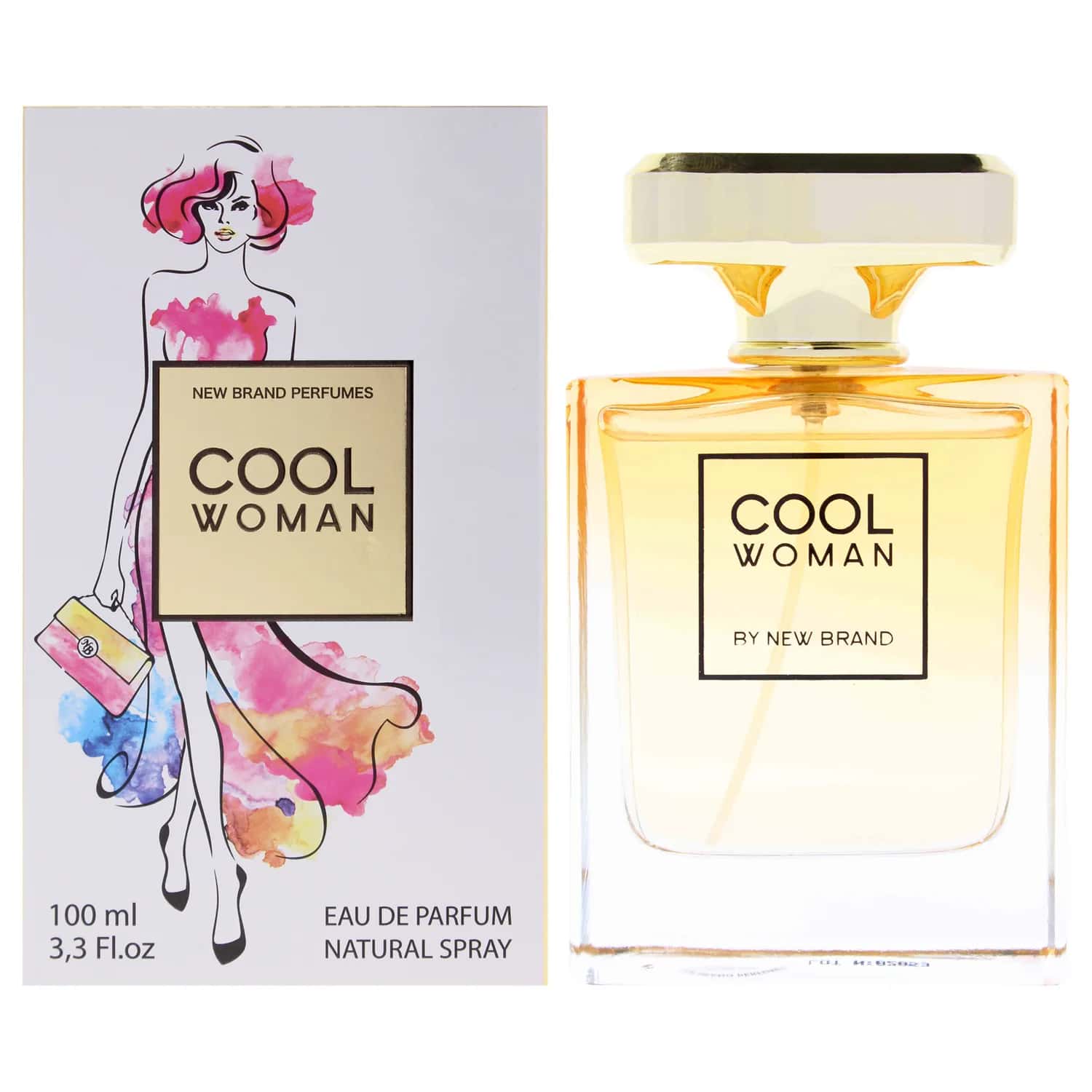 New Brand Cool Woman Eau de Parfum 100ml / 3.3 oz for Women