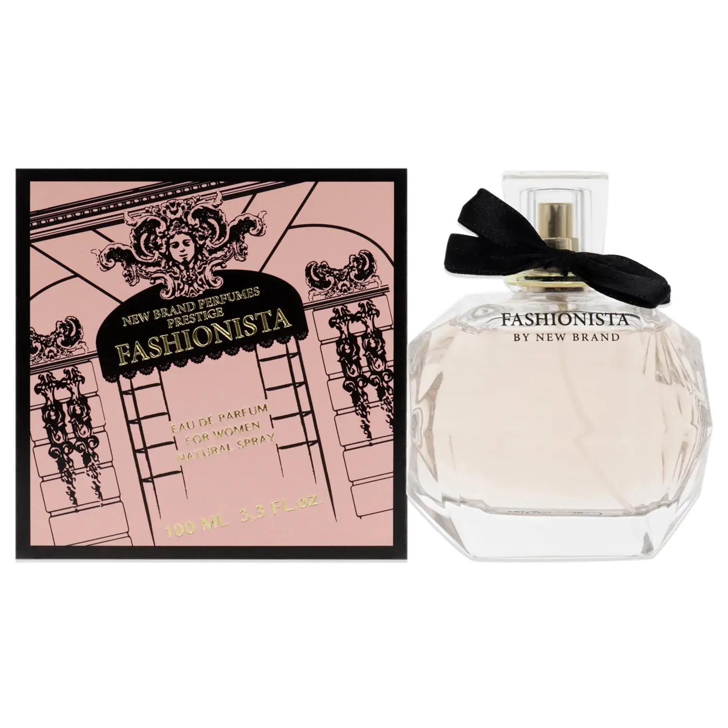 New Brand Fashionista Eau de Parfum 100ml / 3.3 oz for Women