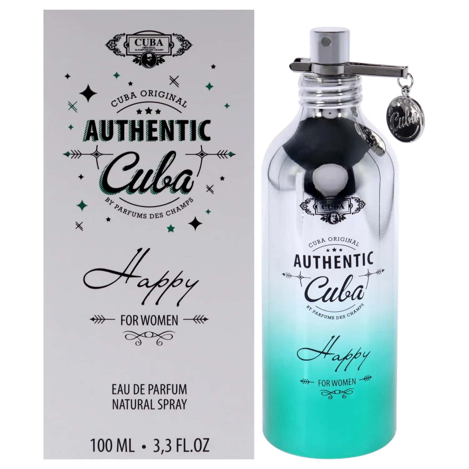 Cuba Authentic Happy Eau de Parfum 100ml / 3.3 oz for Women