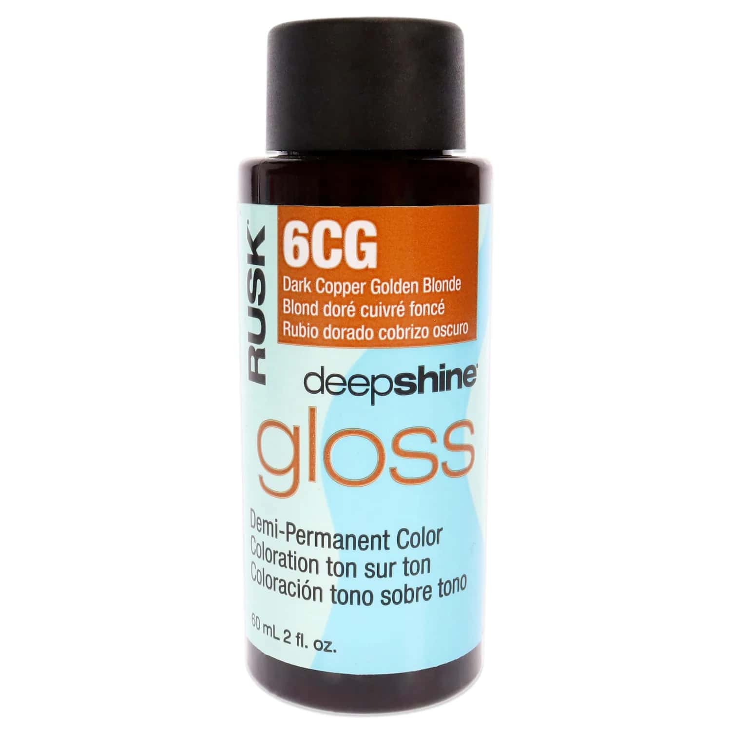 Rusk Deepshine Gloss Demi-Permanent Color - 6CG Dark Copper Golden
