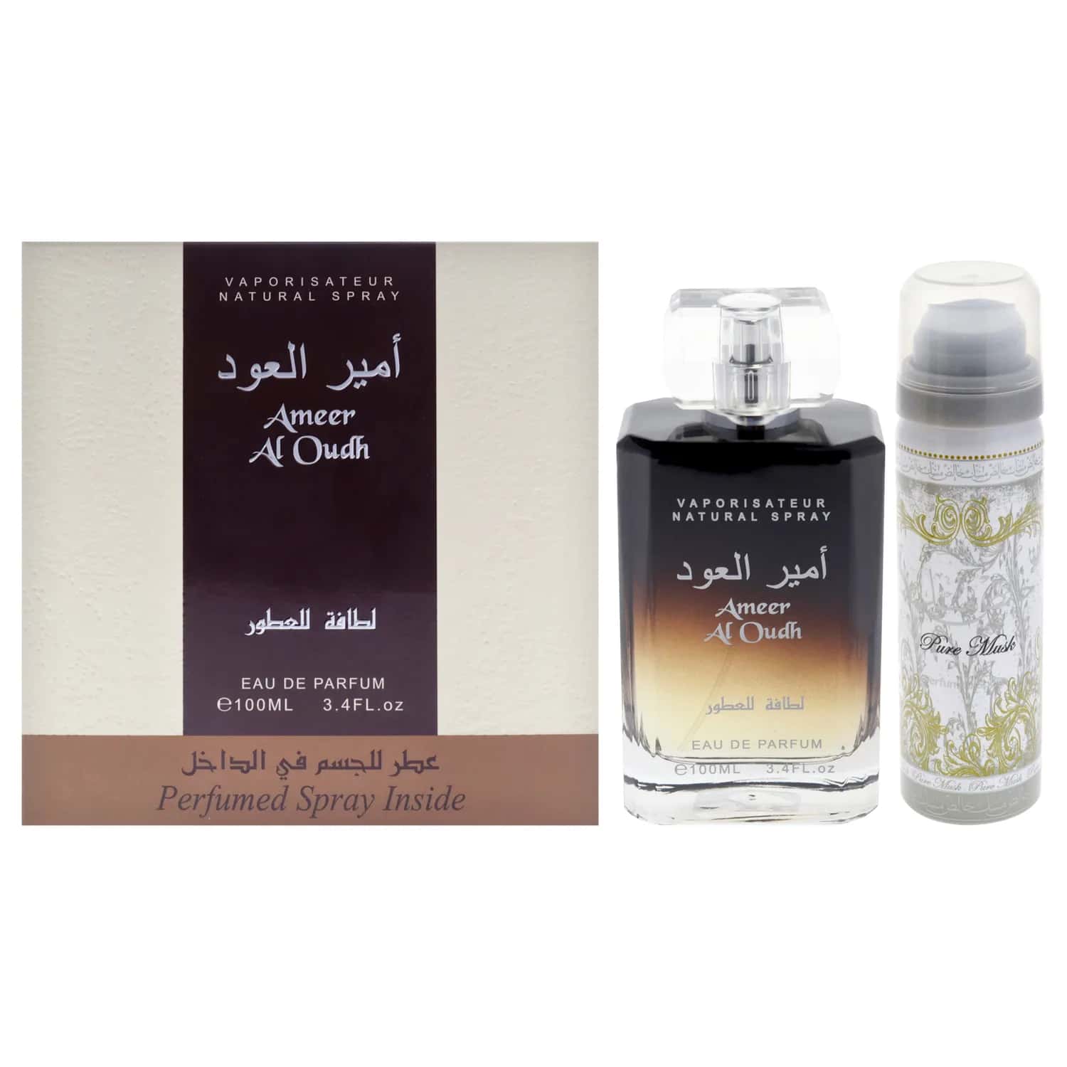 Lattafa Ameer Al Oudh Fragrance Gift Set 100ml / 3.4 oz / 2 pc for Unisex