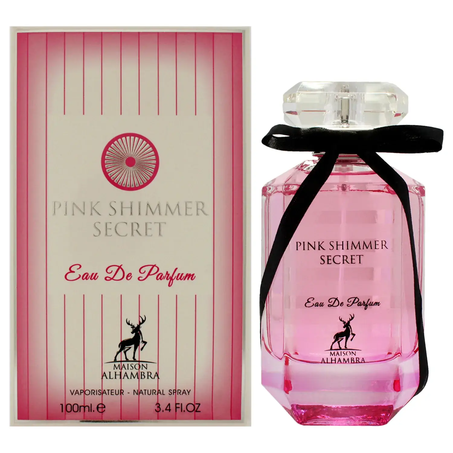 Maison Alhambra Pink Shimmer Secret Eau de Parfum 100ml / 3.4 oz for