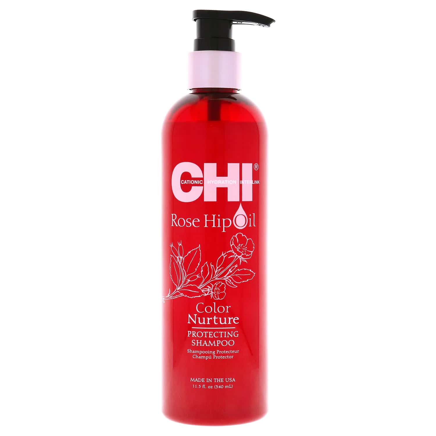 CHI Rose Hip Oil Color Nurture Protecting Shampoo 340ml / 11.5 oz