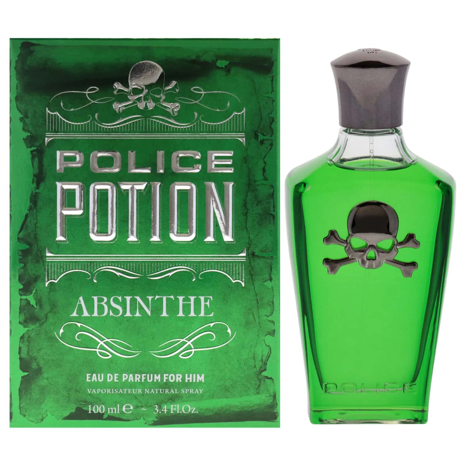 Police Potion Absinthe Eau de Parfum 100ml / 3.4 oz for Men