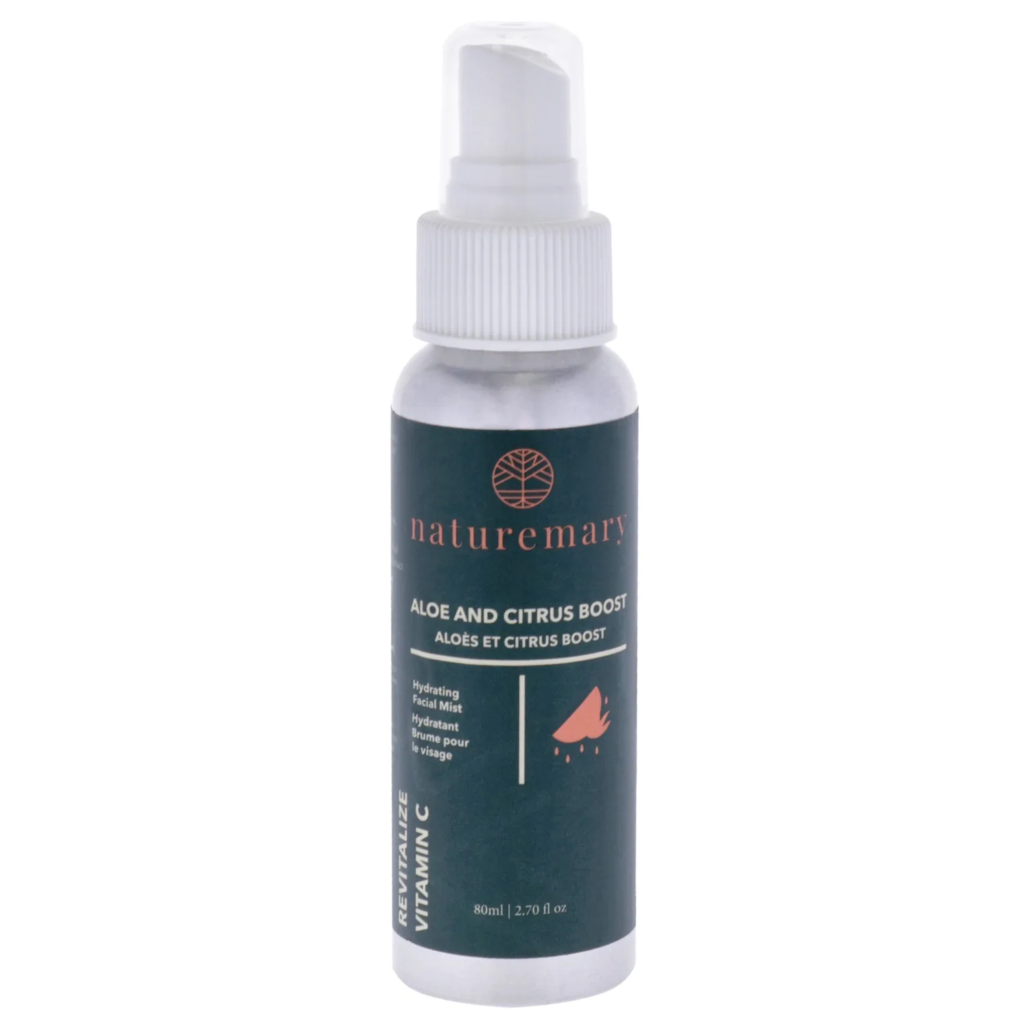 Naturemary Revitalize Vitamin C Hydrating - Aloe and Citrus Boost Facial Mist 80ml / 2.7 oz