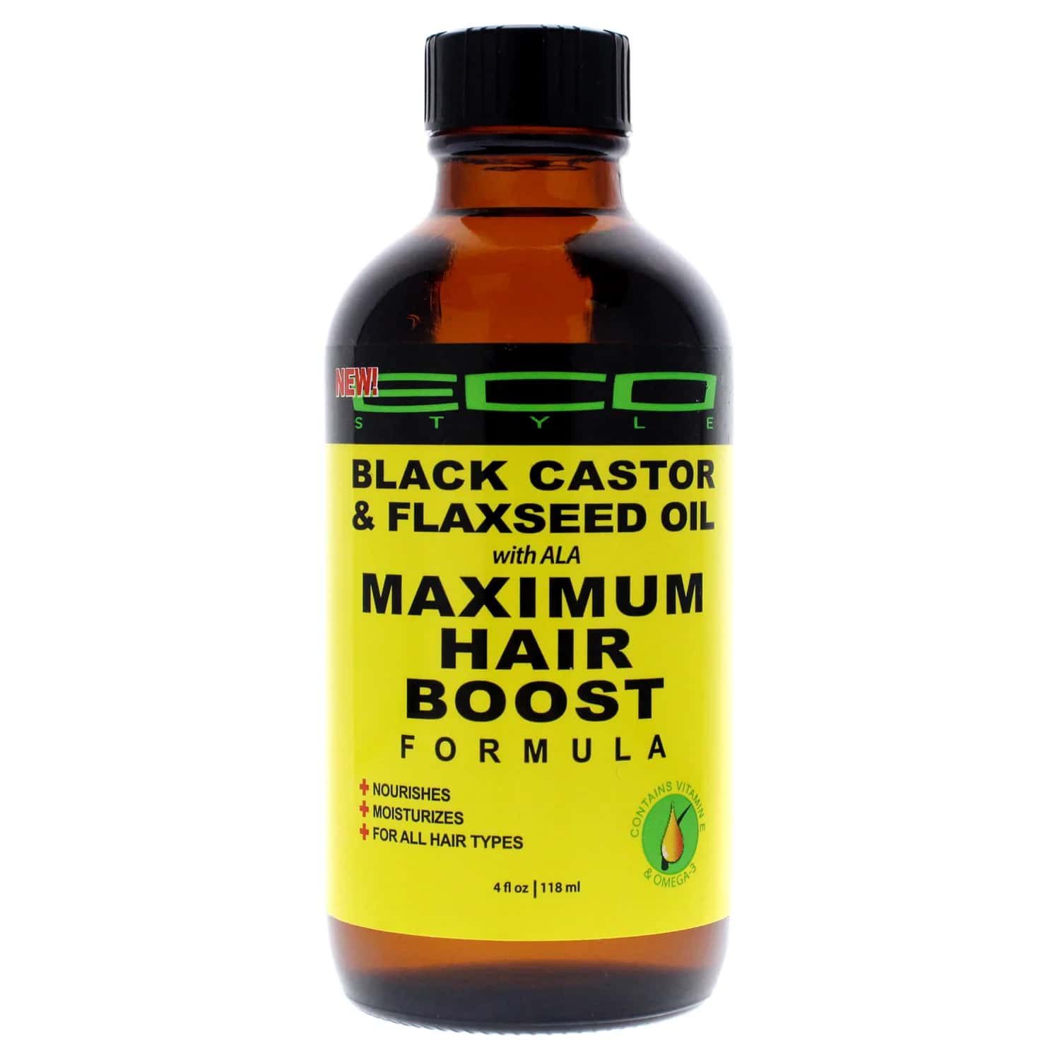 Ecoco Eco Style Maximum Hair Growth - Black Castor And Flaxseed 118ml
