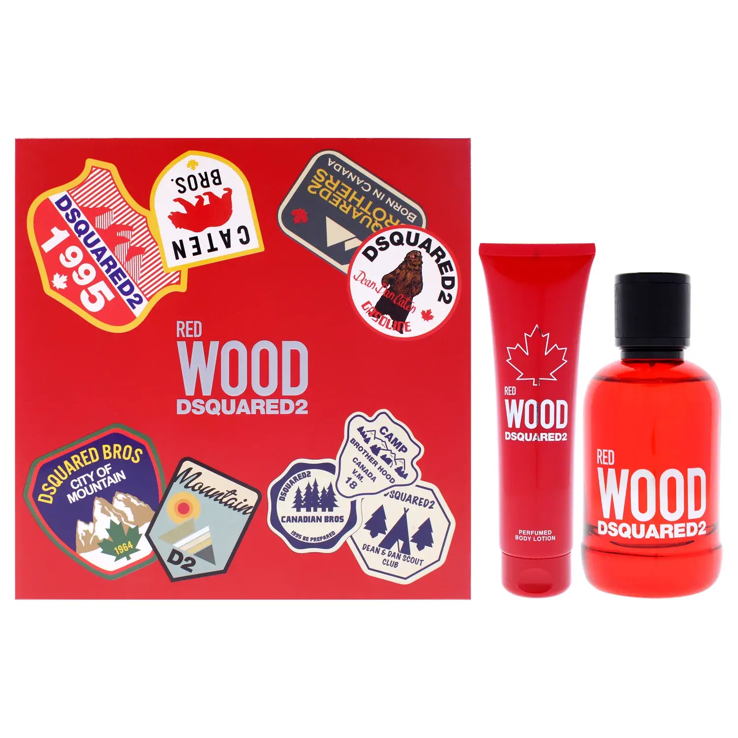 Dsquared2 Red Wood Bath & Body Gift Set 100ml / 3.4 oz for Women