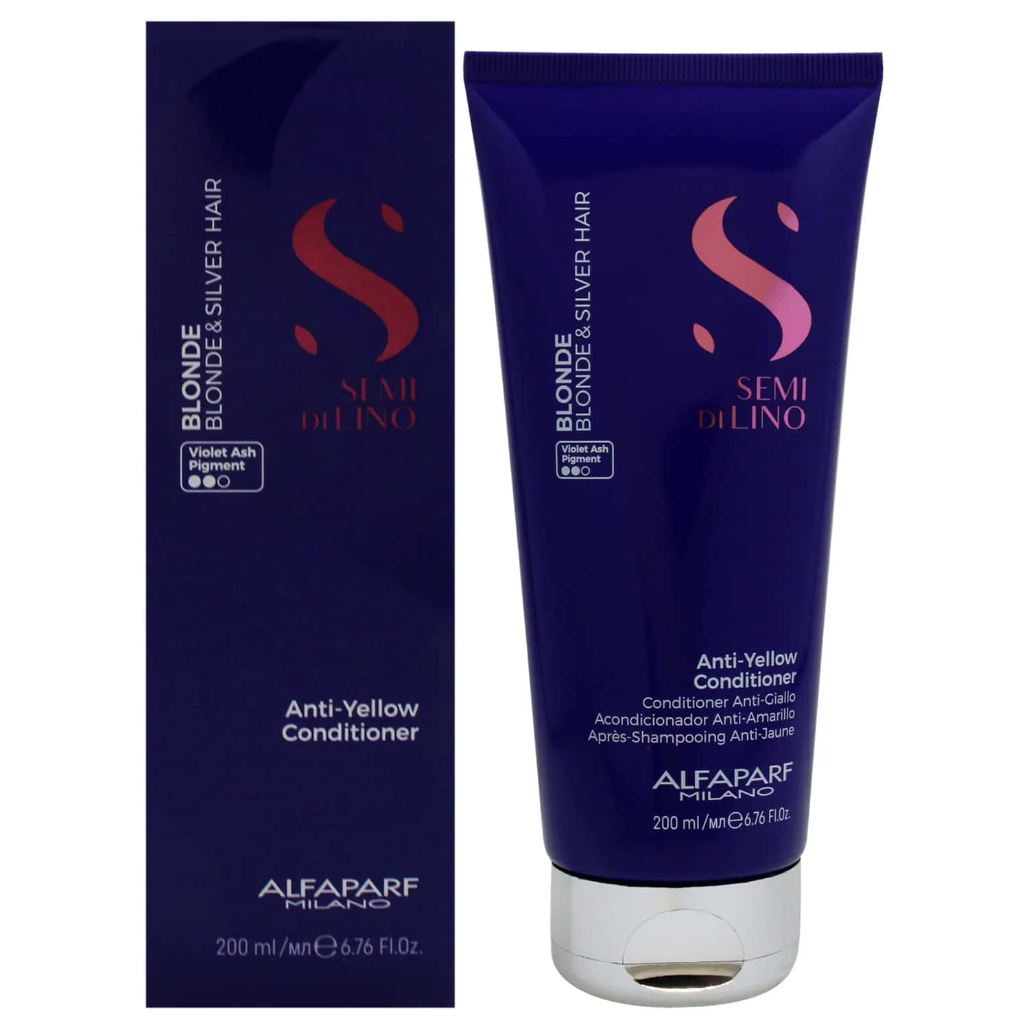 Alfaparf Milano Semi di Lino Blonde Anti-Yellow Conditioner 198ml /