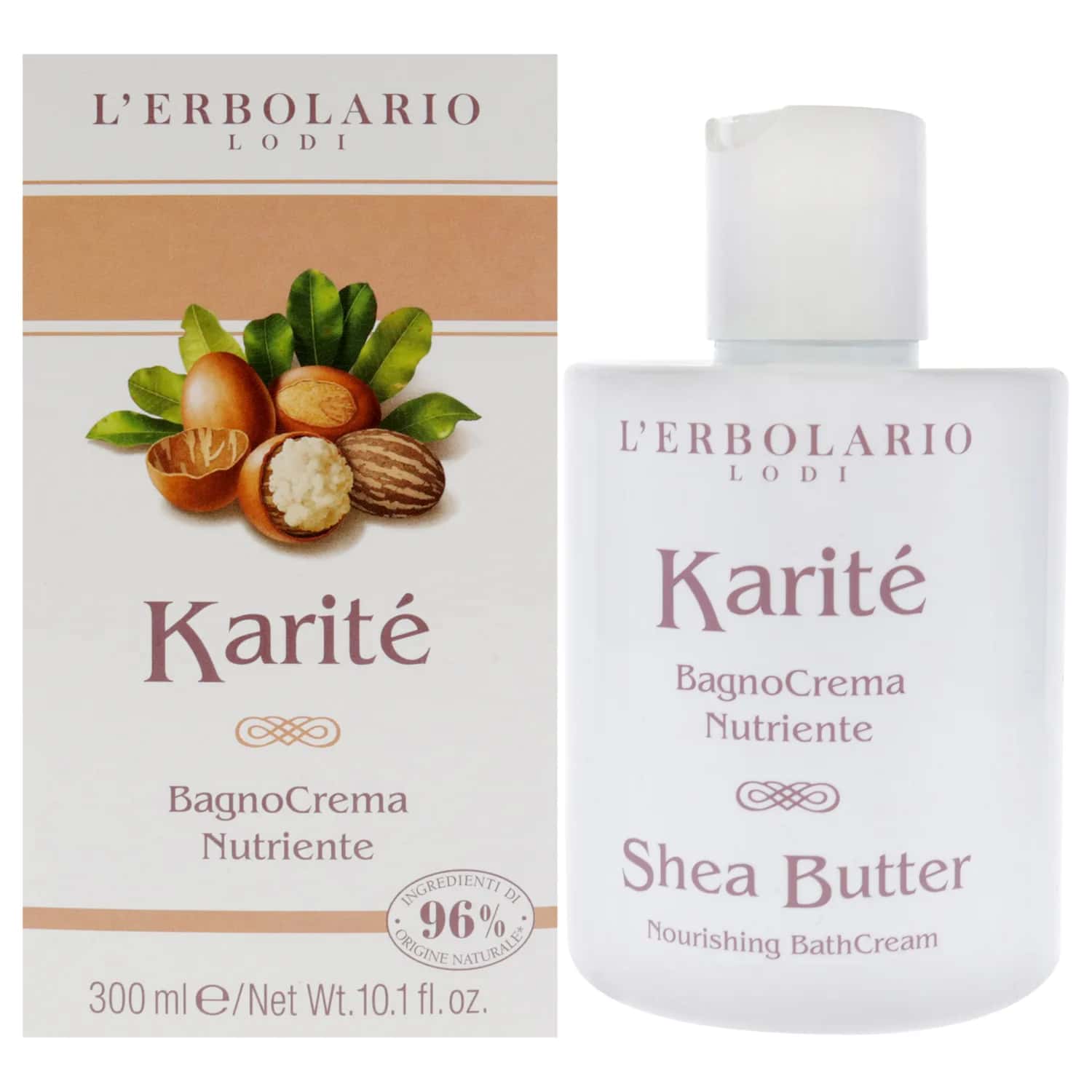 L'Erbolario Shea Butter Nourishing Bath Cream Body Wash 299ml / 10.1