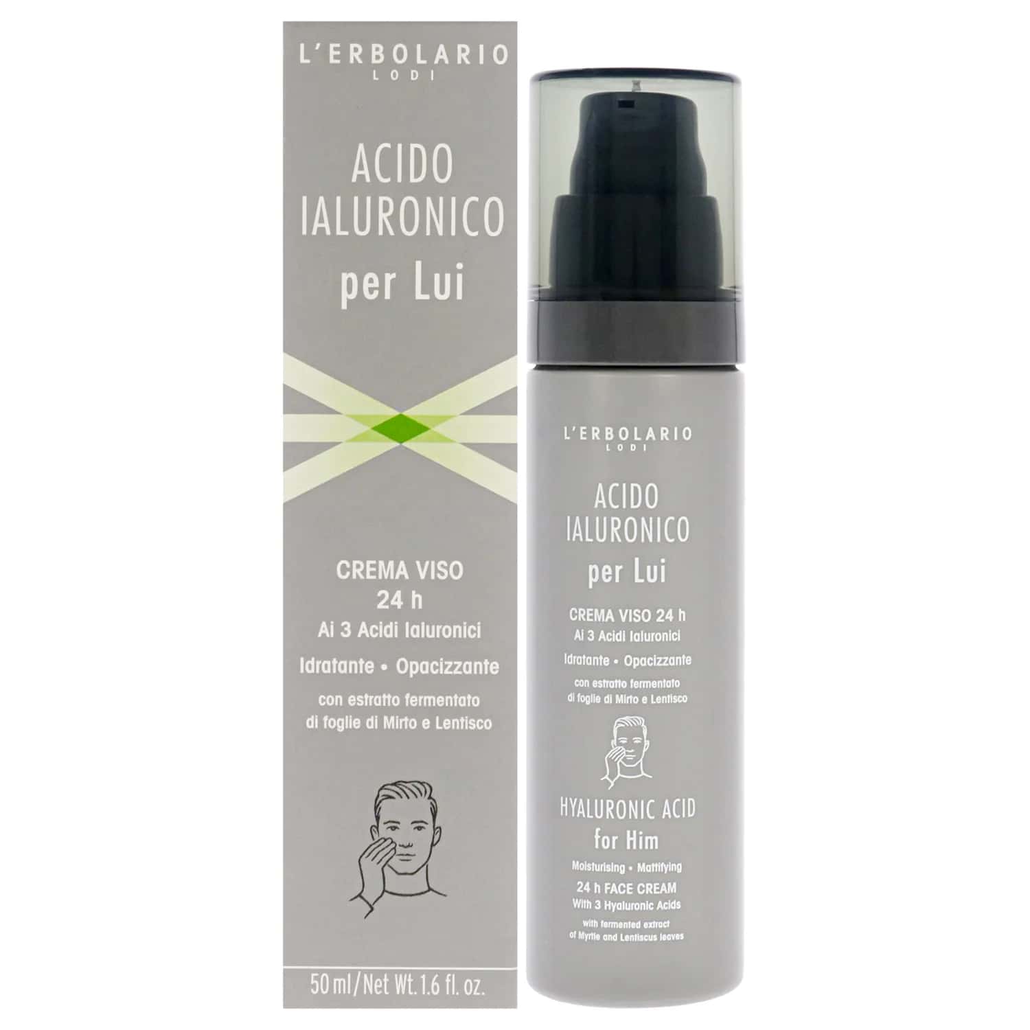 L'Erbolario Hyaluronic Acid Moisturizing Mattifying Face Cream 47ml /