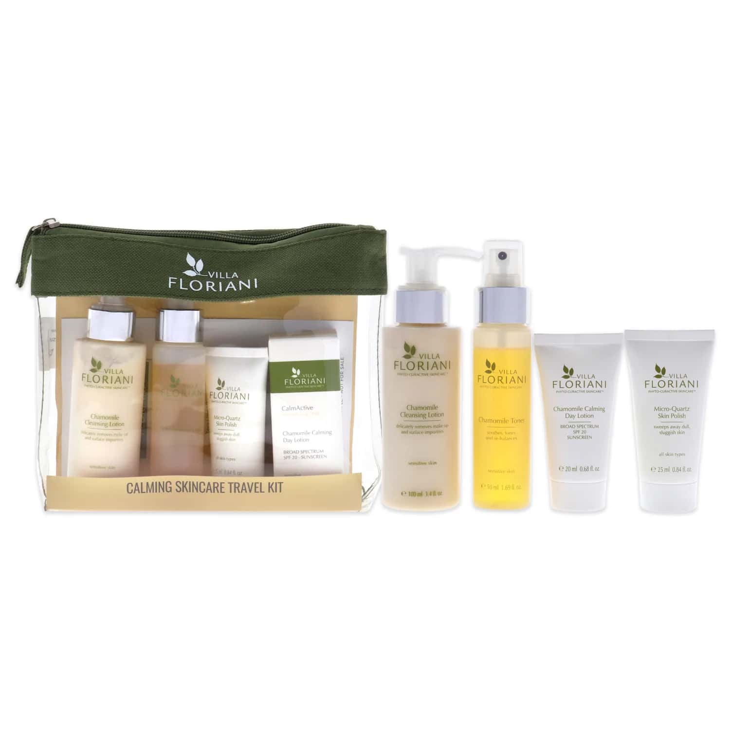 Villa Floriani Calming Skincare Travel Kit 101ml / 3.4 oz