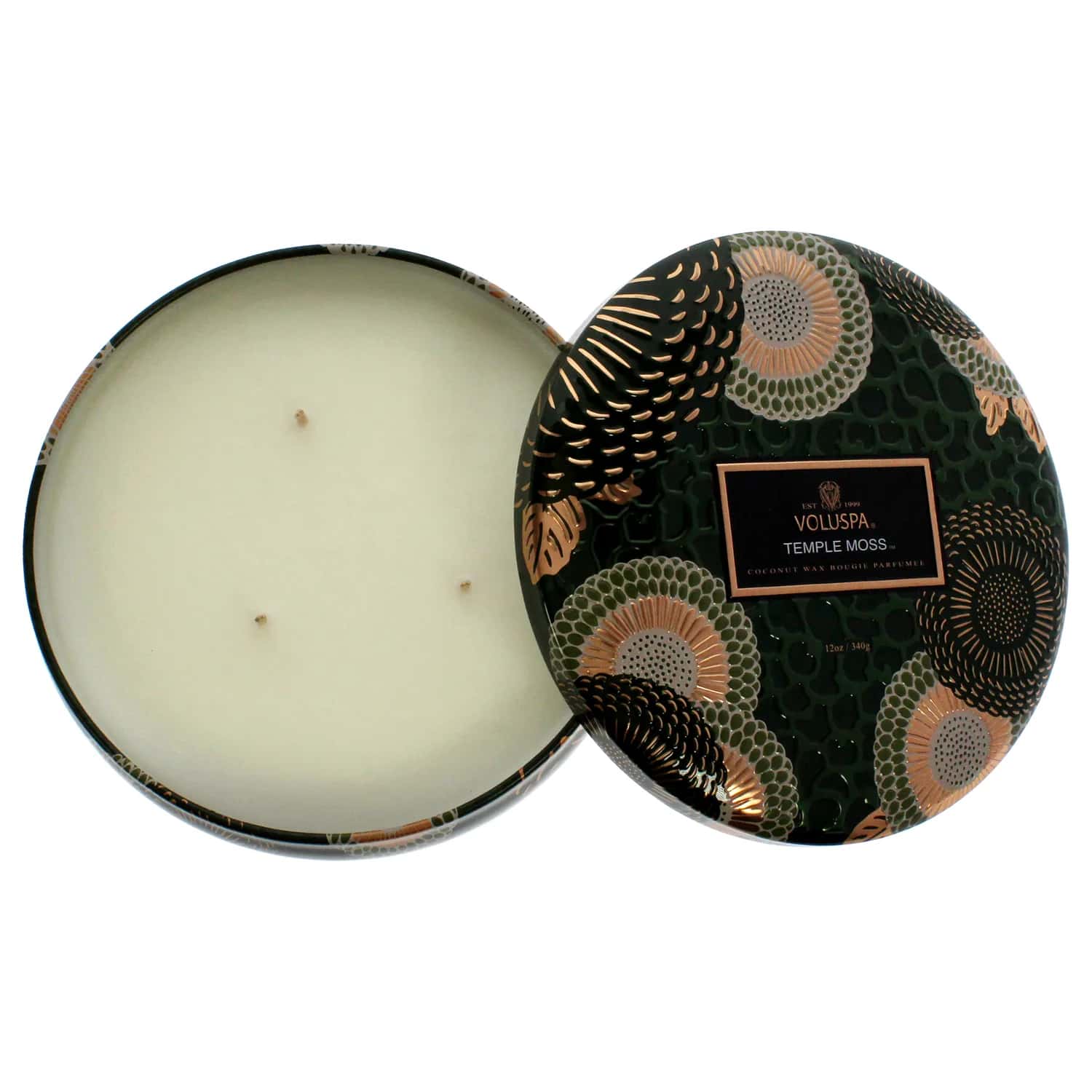 Voluspa Temple Moss Tin Candle 12 oz