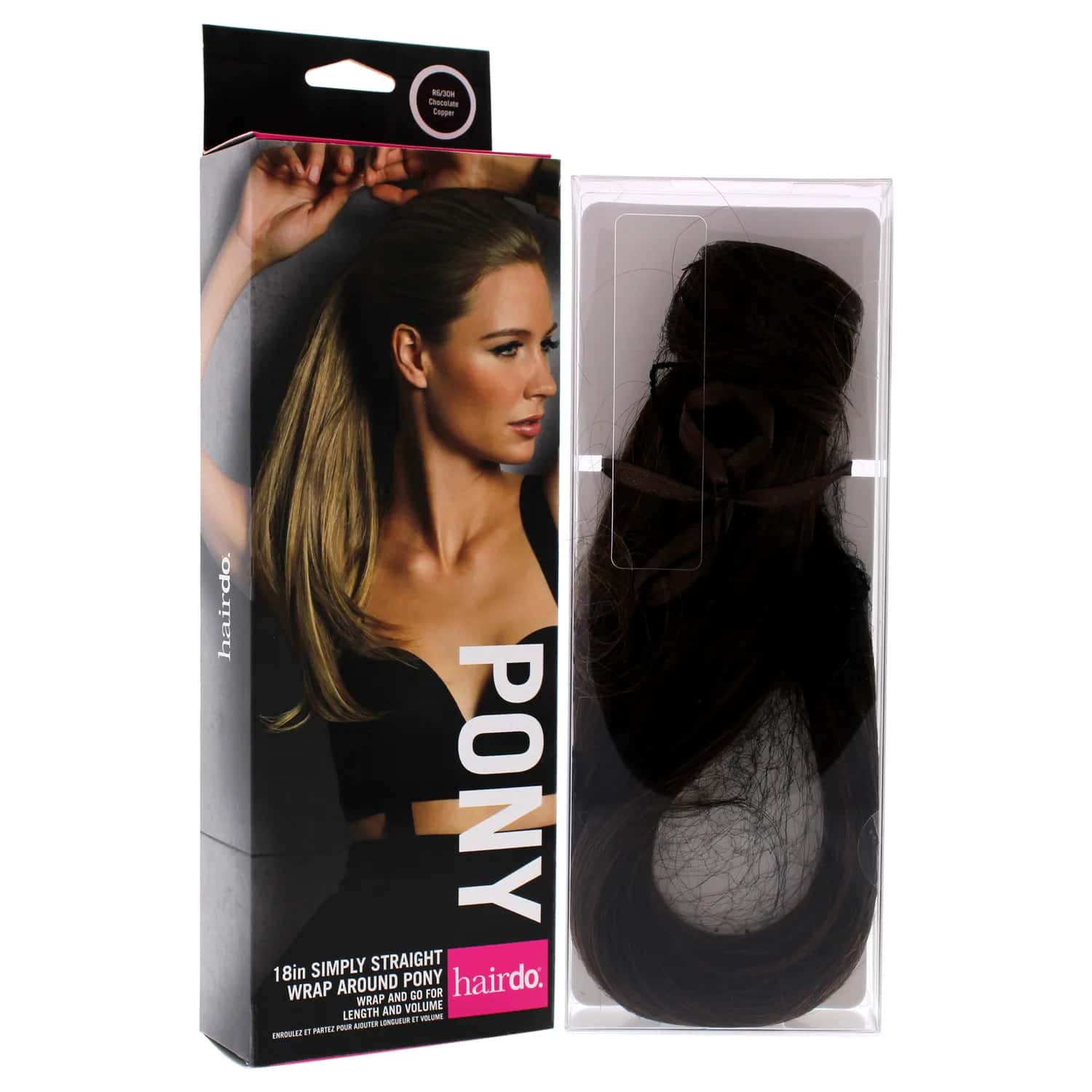 Hairdo Simply Straight Pony - R6 30H Chocolate Copper Ponytail Extension 18 in for Women