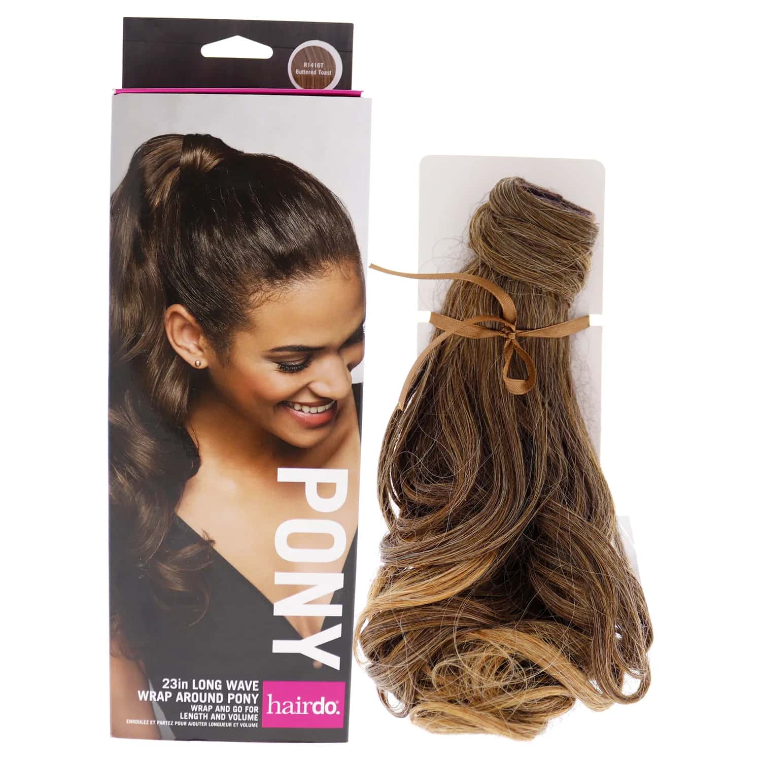 Hairdo Wave Wrap Around Pony - R1416T Buttered Toast Hair Extension 23 in for Women