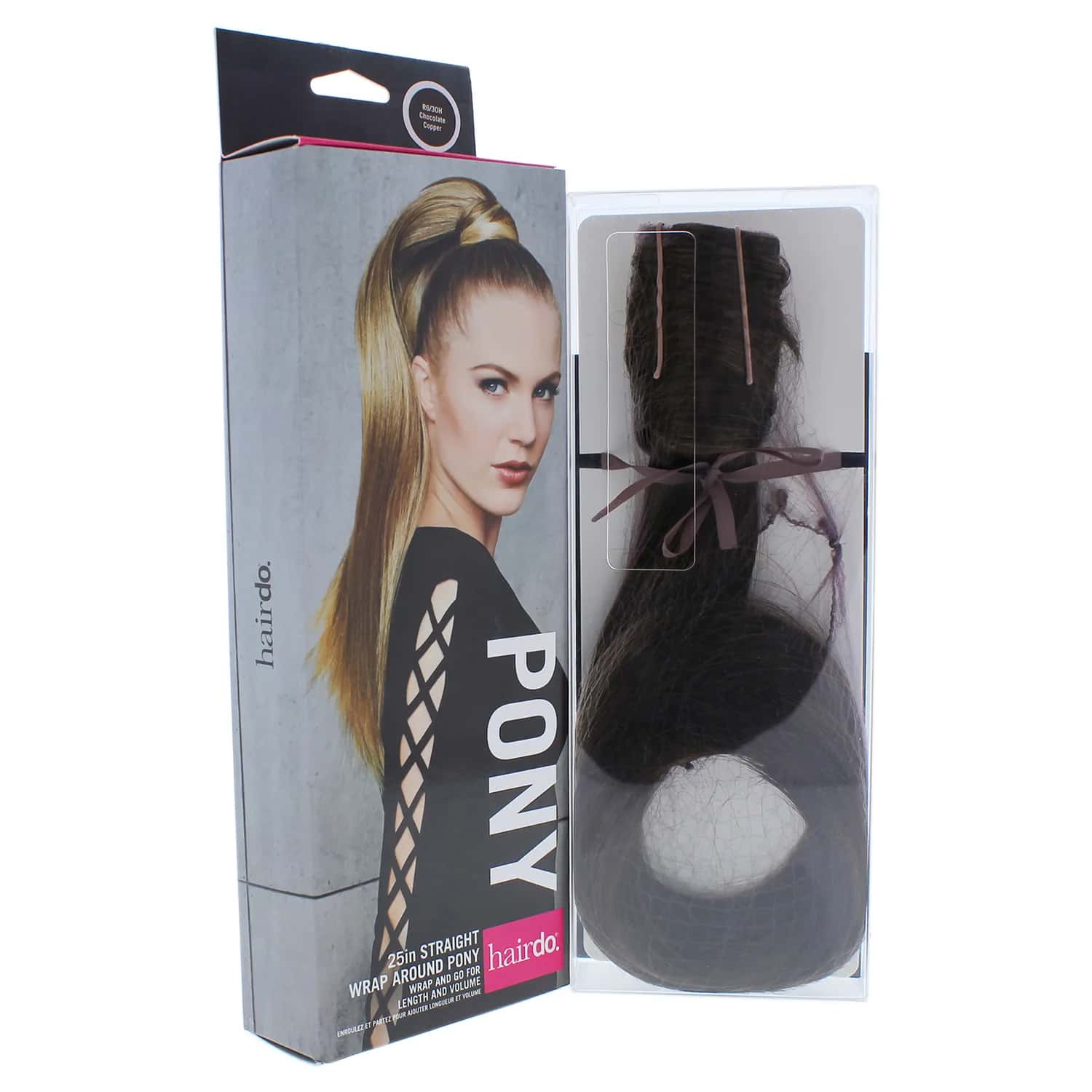 Hairdo Straight Wrap Around Pony - R6 30H Chocolate Copper Hair Extension 25 in for Women