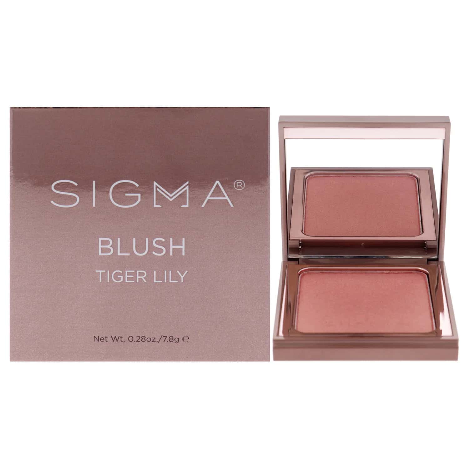 Sigma Beauty Peachy Gold Metallic - Tiger Lily Pressed Powder Blush