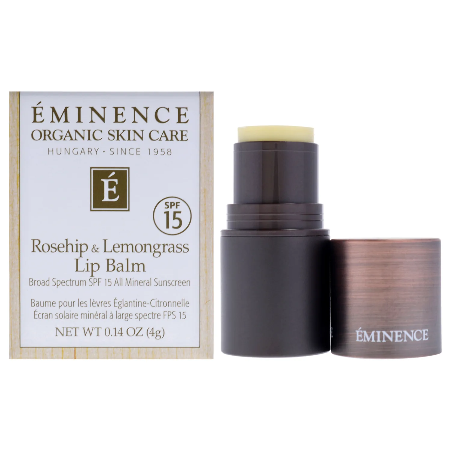 Eminence Rosehip & Lemongrass SPF 15 Lip Balm 4ml / 0.14 oz