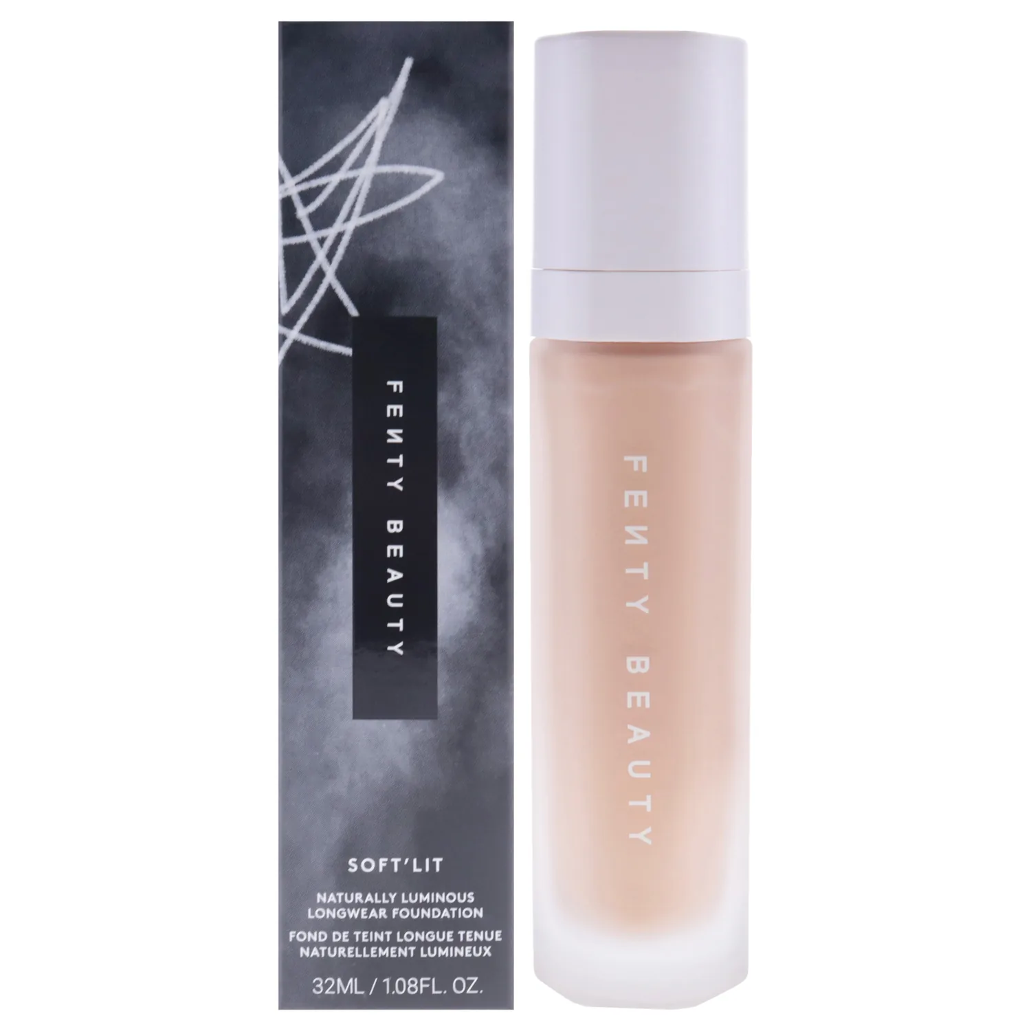 Fenty Beauty Soft'Lit Naturally Luminous Hydrating Longwear Foundation - 190 Light Medium Warm 1.08 oz / 32 ml