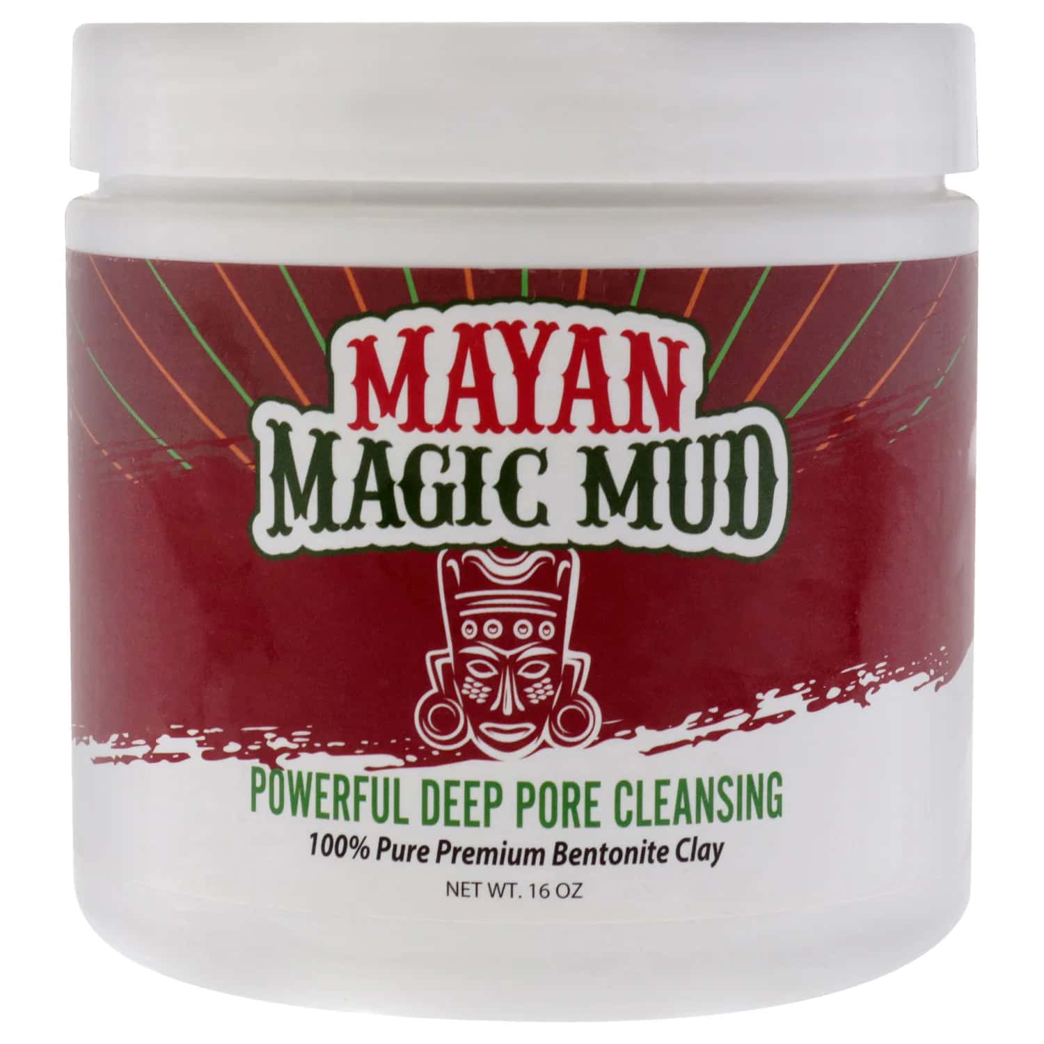 Mayan Magic Mud Powerful Deep Pore Cleansing Bentonite Clay Face Mask Peel 473ml / 16 oz