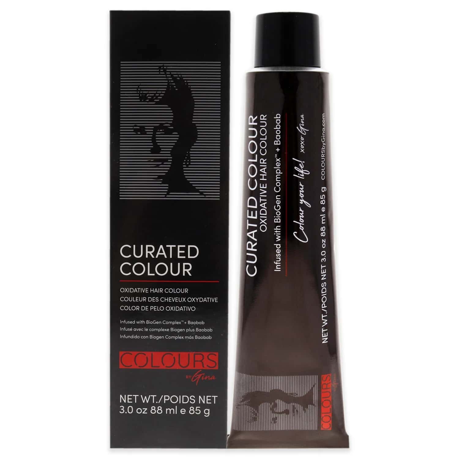 Colours By Gina Curated Colour - 5.22-5VV Intense Light Violet Brown Hair Color 3 oz