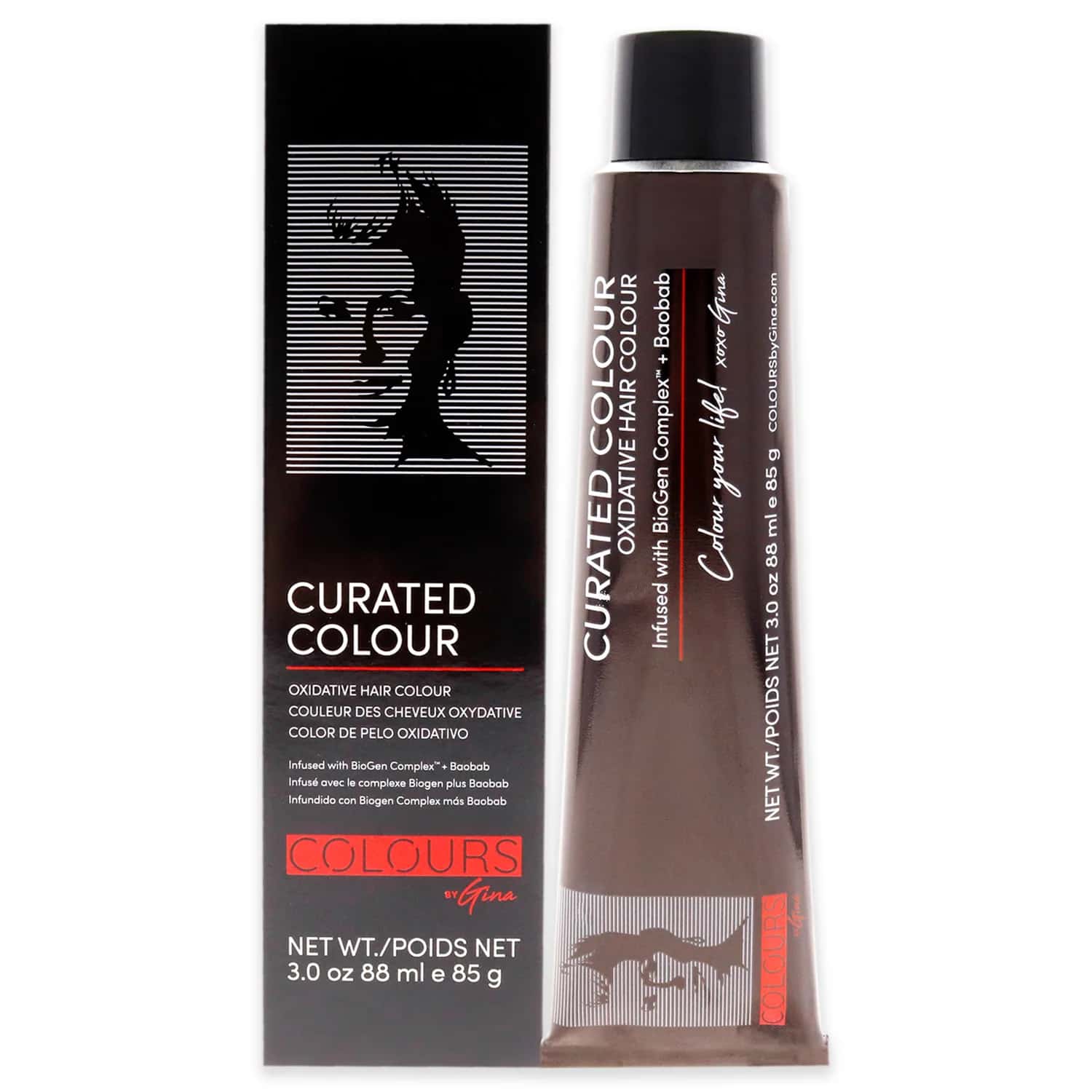 Colours By Gina Curated Colour - 5.35-5GM Light Golden Mahogany Hair Color 3 oz