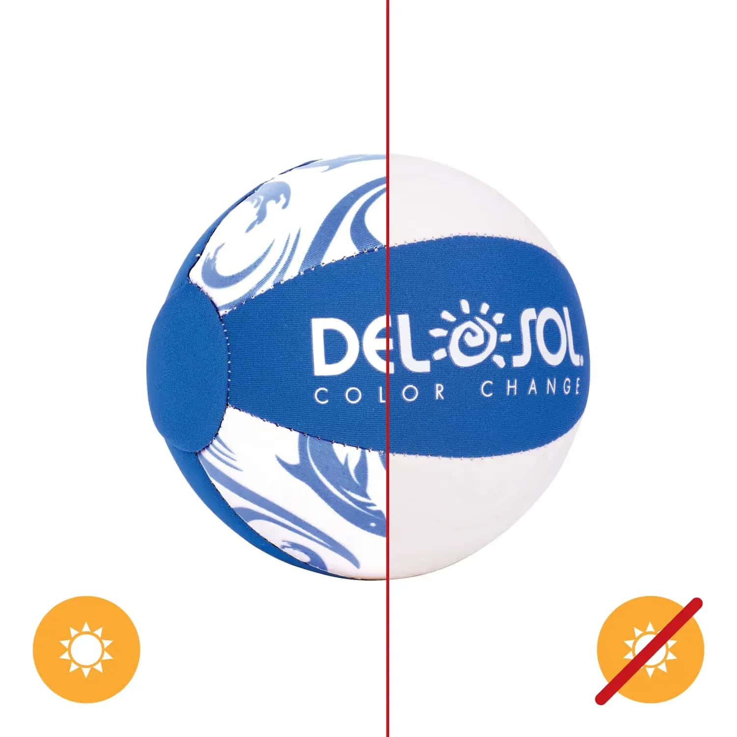 Del Sol Color-Changing Mini Beach Ball 6 in