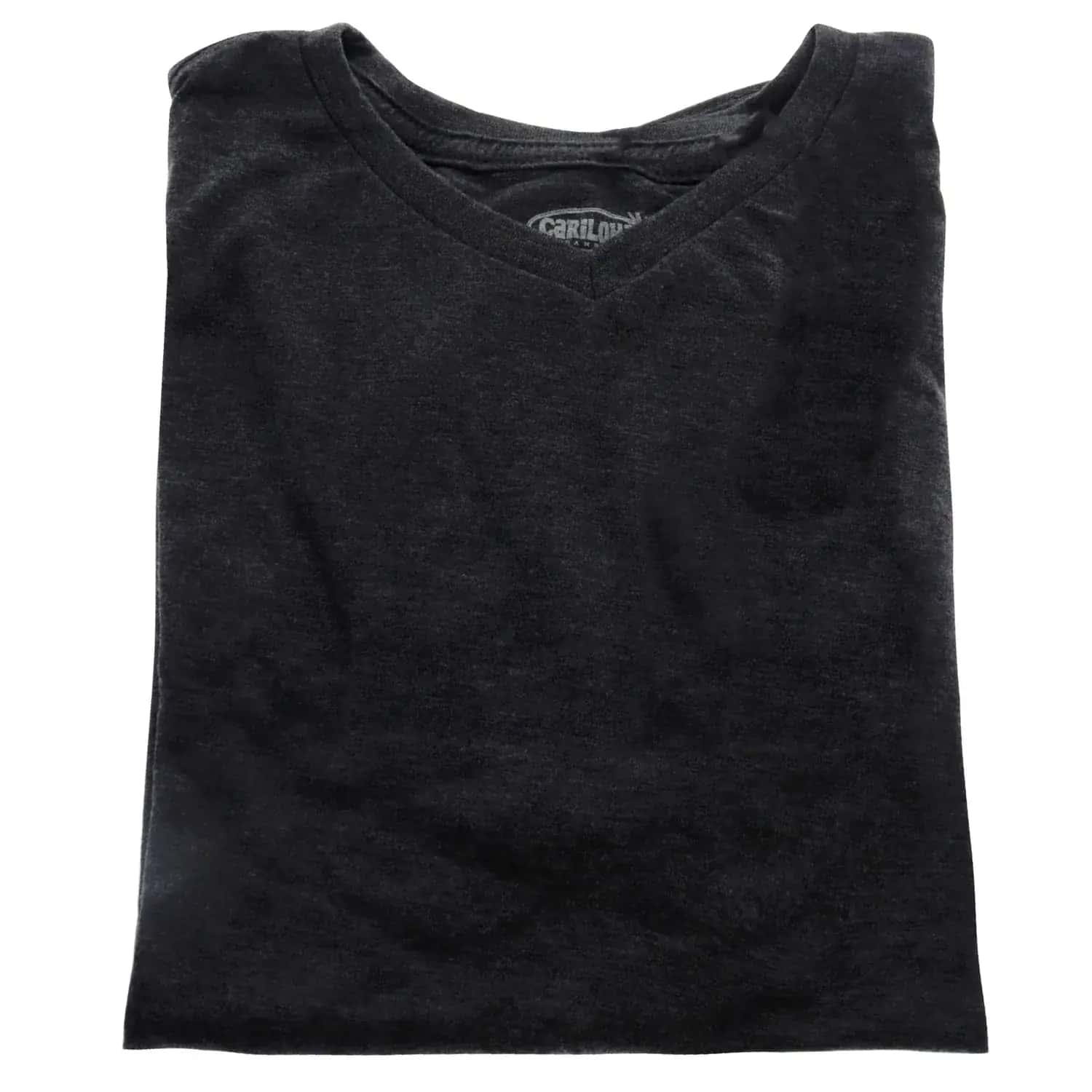Cariloha Bamboo V-Neck Tee T-Shirt - Charcoal Heather for Men