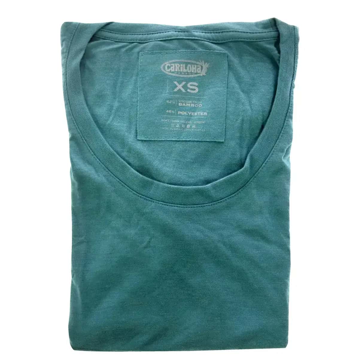 Cariloha Bamboo Scoop Tee - Tropical Teal Heather for Women
