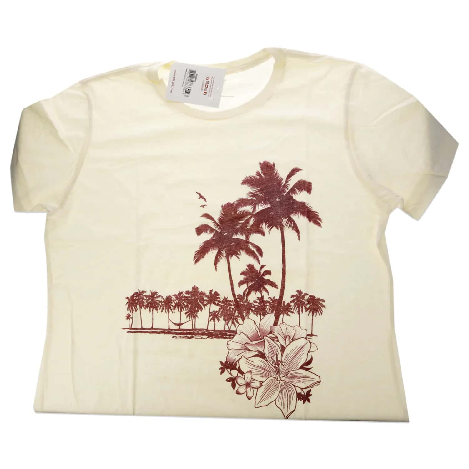 Del Sol Color Changing Boyfriend Tee - Palms and Floral Sunset for