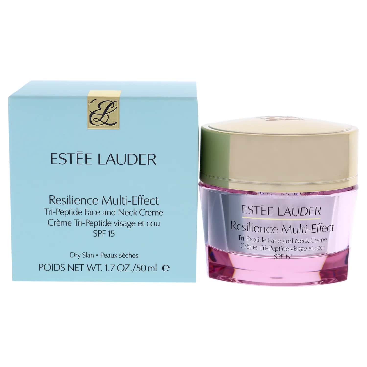 Estée Lauder Resilience Multi-Effect Tri-Peptide Face and Neck Cream for Dry Skin Moisturizer with SPF 15 50ml / 1.7 oz